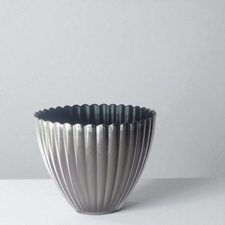 Donica, misa karbowana, osłonka, baza do stroika srebrna