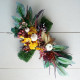 Gałązka jesienna z paprocią, dyniami welurowymi i listkami - 39cm