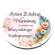 Magnes z nadrukiem uv Dzień Nauczyciela, wzory do wyboru 