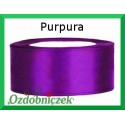Wstążka tasiemka satynowa 25mm kolor - purpura