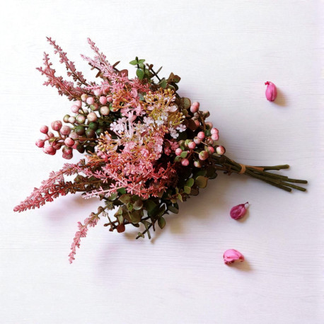 Eukaliptus - bukiet cieniowany pomarańczowy 5szt/33cm