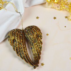 Skrzydła anioła złote zawieszka ozdobna 15cm