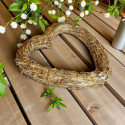 Wianek słomiany SERCE XL 35cm