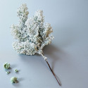 Zimowa ośnieżona gałązka kuleczki z brokatem - YA02-01