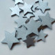 Ażurowe śnieżynki z gwiazdką białe i srebrne 12szt.