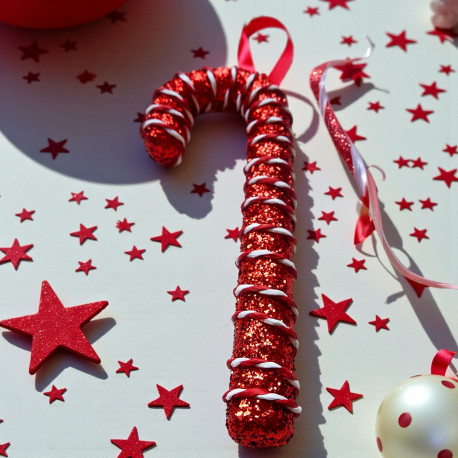 Zawieszka laska ala cukierek