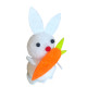 Króliczek Wielkanocny z marchewką 6cm