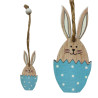 Króliczek w skorupce zawieszka WIELKANOCNA niebieska