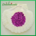 Perełki dekoracyjne 3mm/7gr fioletowe metaliczne