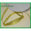 WSTĄŻKA BROKATOWA 3mm ZŁOTA rolka