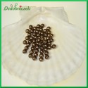 Perełki 6mm/7g brązowe ciemne perłowe