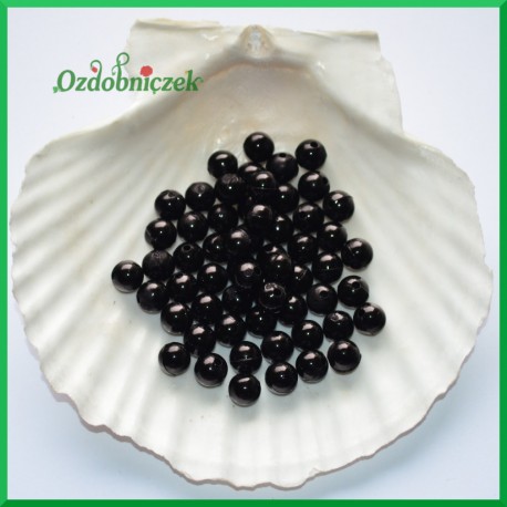 Perełki 8mm duża paczka czarne