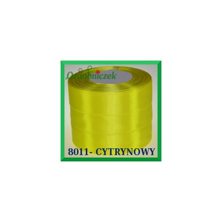 Tasiemka satynowa 6mm kolor cytrynowy 8011