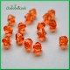 Diamenciki akrylowe 6mm pomarańczowe przeźroczyste 