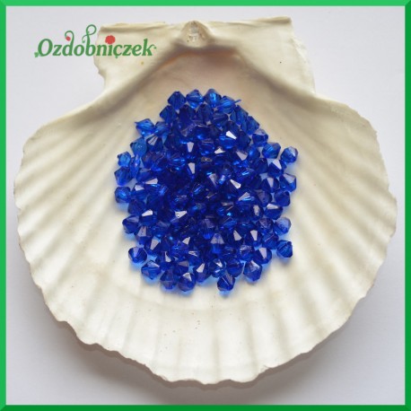 Diamenciki akrylowe 6mm szafirowe przeźroczyste 