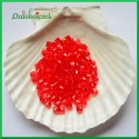 Diamenciki akrylowe 6mm duża paczka czerwone przeźroczyste 
