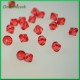 Diamenciki akrylowe 8mm duża paczka czerwone przeźroczyste