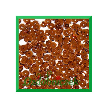 Cekiny 6mm brązowe metaliczne