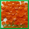 Cekiny 8mm pomarańczowe matowe