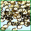 Cekiny 6mm jasno złote metaliczne 5g