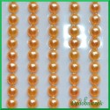 Perełki samoprzylepne 4mm pomarańczowe