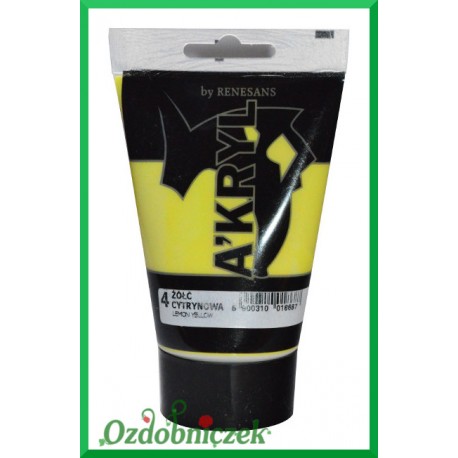 Farba akrylowa 100ml żółć cytrynowa - 04