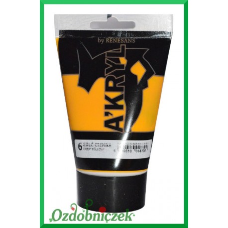 Farba akrylowa 100ml żółć ciemna - 06