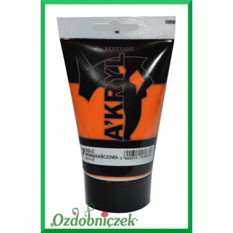 Farba akrylowa 100ml żółć pomarańczowa - 07