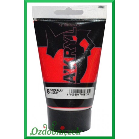 Farba akrylowa 100ml szkarłat - 08