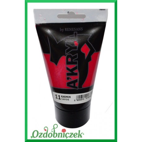 Farba akrylowa 100ml karmin - 11