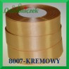 Tasiemka satynowa 12mm kolor kremowy 8007