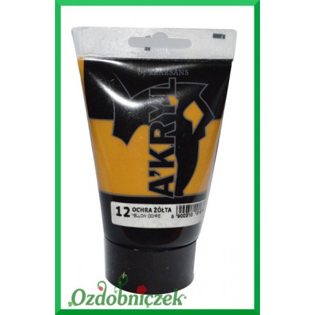 Farba akrylowa 100ml ochra żółta - 12