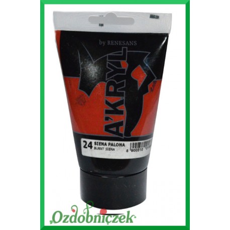 Farba akrylowa 100ml siena palona - 24