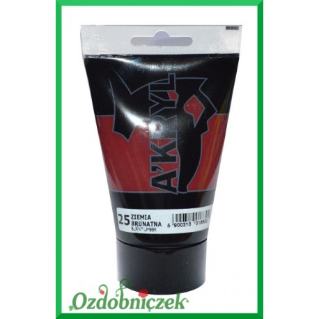 Farba akrylowa 100ml ziemia brunatna - 25