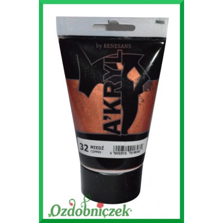 Farba akrylowa 100ml miedź - 32