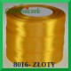 Tasiemka satynowa 12mm kolor złoty 8016