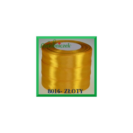 Tasiemka satynowa 12mm kolor złoty 8016