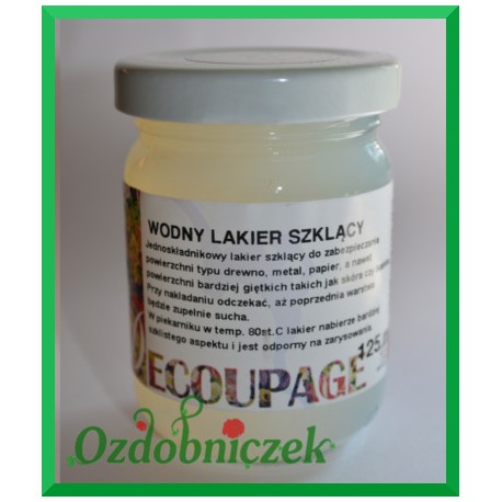 Lakier szklący do decoupage 125ml
