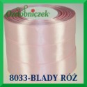 Wstążka tasiemka satynowa 12mm kolor blady róż 8033