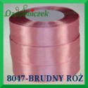 Wstążka tasiemka satynowa 12mm kolor brudny róż 8047
