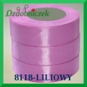 Wstążka tasiemka satynowa 12mm kolor liliowy 8118