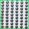 Diamenciki samoprzylepne 4mm srebrne metaliczne