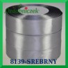 Tasiemka satynowa 12mm kolor srebrny 8139