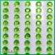 Diamenciki samoprzylepne 4mm seledynowe