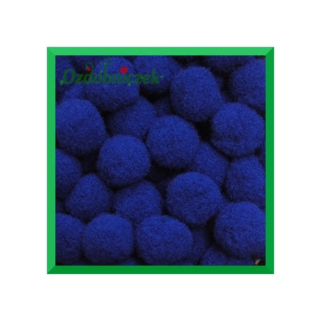 Pompony szafirowe 13mm/100szt