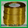 Tasiemka satynowa 25mm kolor stare złoto 8009