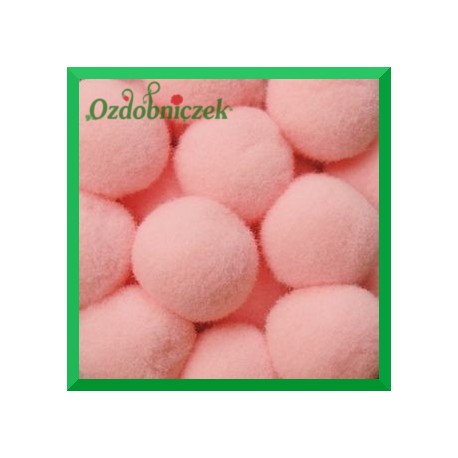 Pompony różowe 20mm/100szt