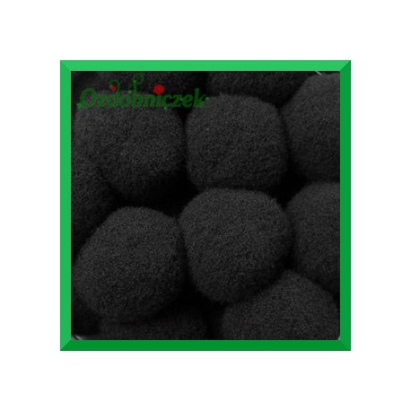 Pompony czarne 20mm/100szt