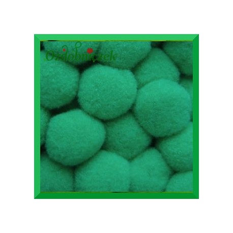 Pompony zielone 20mm/100szt