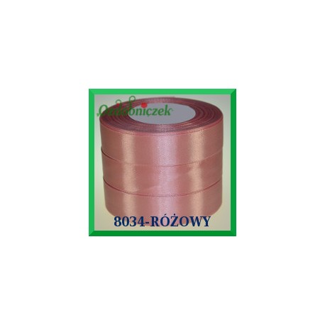 Tasiemka satynowa 25mm kolor pudrowy róż 8034